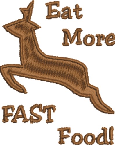 Deer Food Machine Embroidery Design