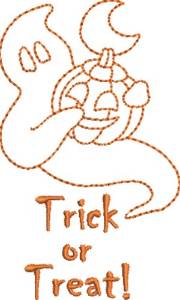 Picture of Trick Ghost Machine Embroidery Design