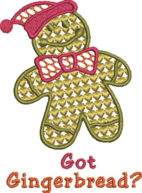 Picture of Got Gingerbread Machine Embroidery Design