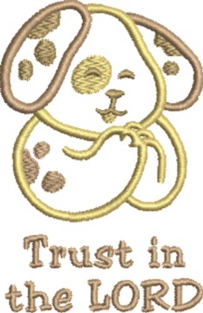 Picture of Trust in the Lord Machine Embroidery Design