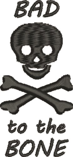 Skull Bad Machine Embroidery Design