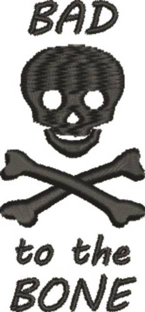 Picture of Skull Bad Machine Embroidery Design