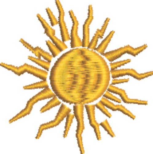 Sun Sky Machine Embroidery Design