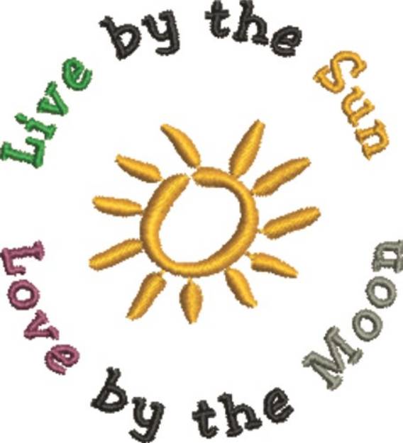 Picture of Live by the Sun Machine Embroidery Design