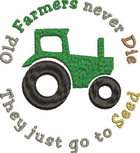 Old Farmers Machine Embroidery Design