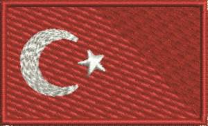 Picture of Turkey Flag Machine Embroidery Design