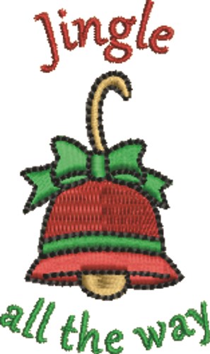 Christmas Jingle Bell Machine Embroidery Design