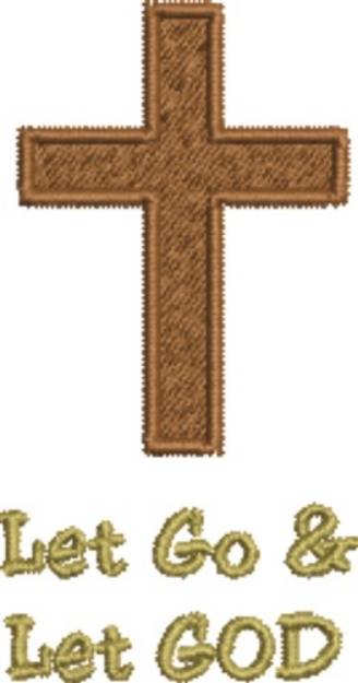 Picture of Let Go Let God Machine Embroidery Design