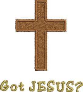 Picture of Got Jesus Machine Embroidery Design