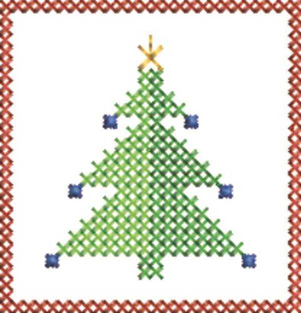 Picture of Decoration Tree Machine Embroidery Design