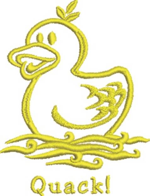 Picture of Duck Quack Machine Embroidery Design