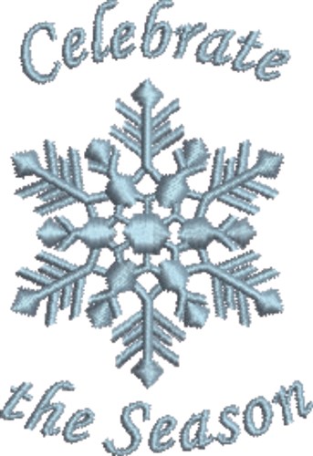 Snowflake Celebrate the Season Machine Embroidery Design