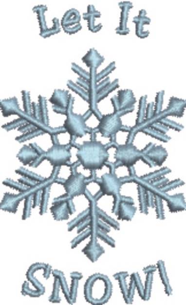 Picture of Let It Snowflake Machine Embroidery Design