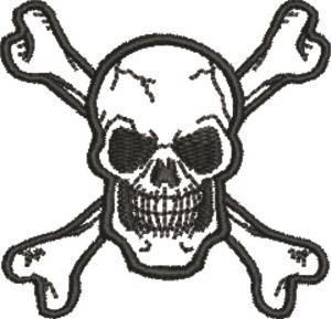 Picture of Pirate Warning Machine Embroidery Design