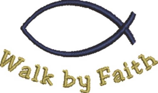 Picture of Christian Ichthys Faith Machine Embroidery Design