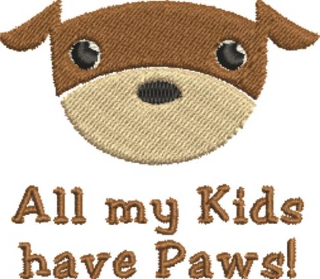 Picture of Dog Kids Machine Embroidery Design