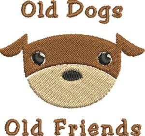 Picture of Old Dog Friends Machine Embroidery Design