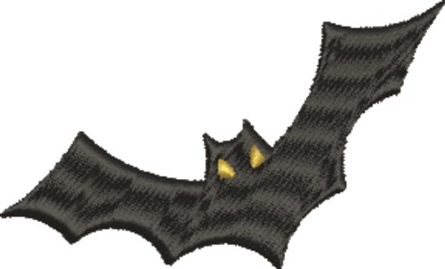 Flying Bat Machine Embroidery Design
