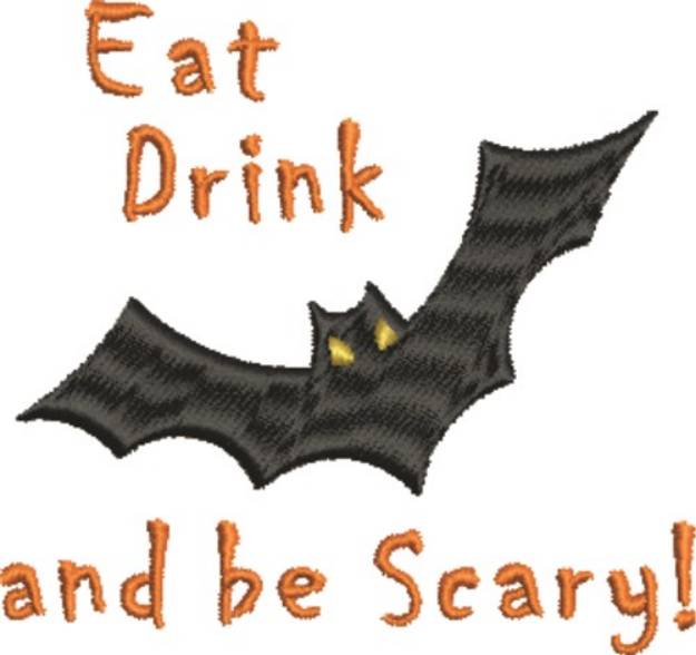 Picture of Scary Bat Machine Embroidery Design