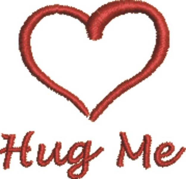 Picture of Hug Me Heart Machine Embroidery Design