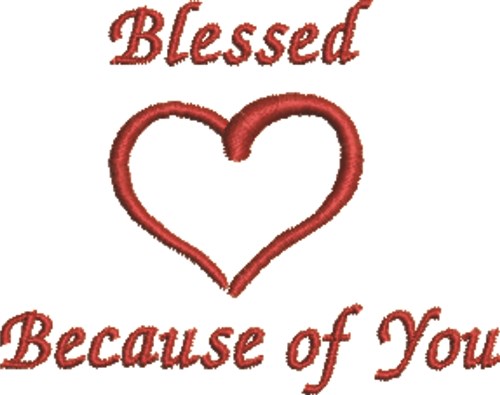 Blessed Heart Machine Embroidery Design