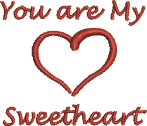 My Sweetheart Machine Embroidery Design