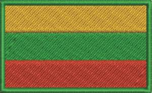 Picture of Lithuania Flag Machine Embroidery Design