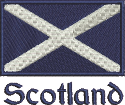 Scotland Flag Machine Embroidery Design