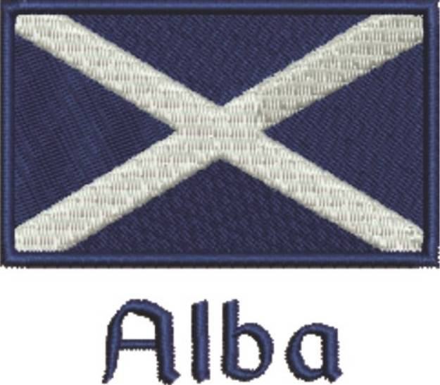 Picture of Scotland Flag Alba Machine Embroidery Design