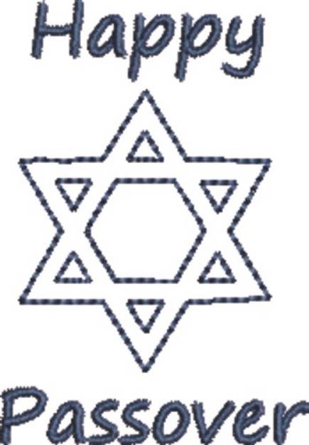 Picture of Star of David Passover Machine Embroidery Design
