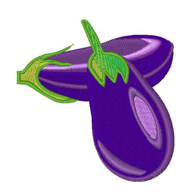 Picture of Eggplants Machine Embroidery Design