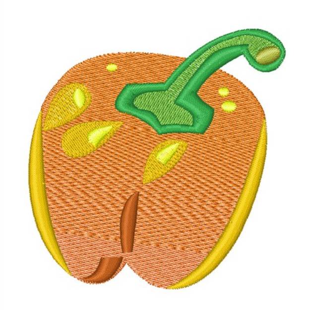 Picture of Orange Pepper Machine Embroidery Design
