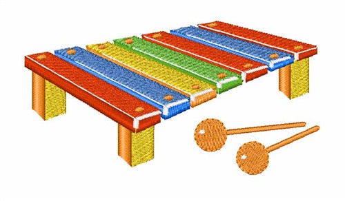 Xylophone Machine Embroidery Design
