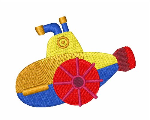 Submarine Toy Machine Embroidery Design
