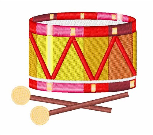 Drum Machine Embroidery Design