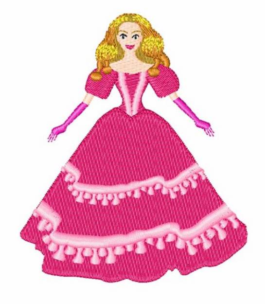Picture of Princess Doll Machine Embroidery Design