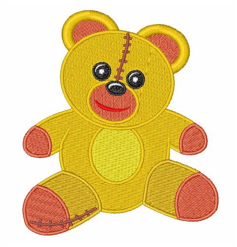 Teddy Bear Machine Embroidery Design