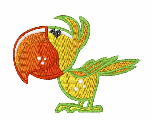 Baby Parrot Machine Embroidery Design