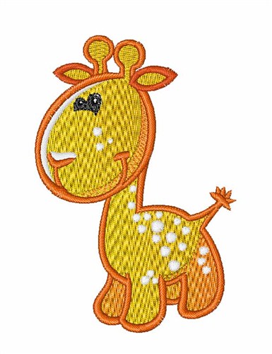 Baby Giraffe Machine Embroidery Design