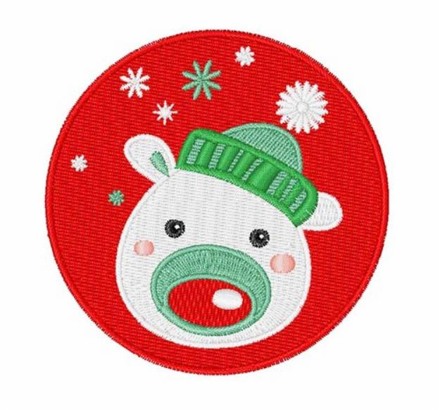 Picture of Christmas Polar Bear Machine Embroidery Design