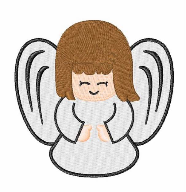 Picture of Angel Outline Machine Embroidery Design
