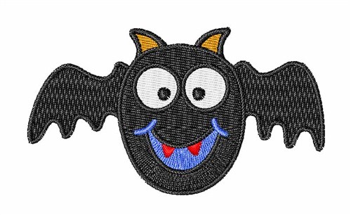 Halloween Bat Machine Embroidery Design