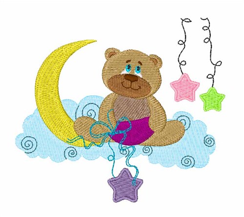 Bedtime Bear Machine Embroidery Design