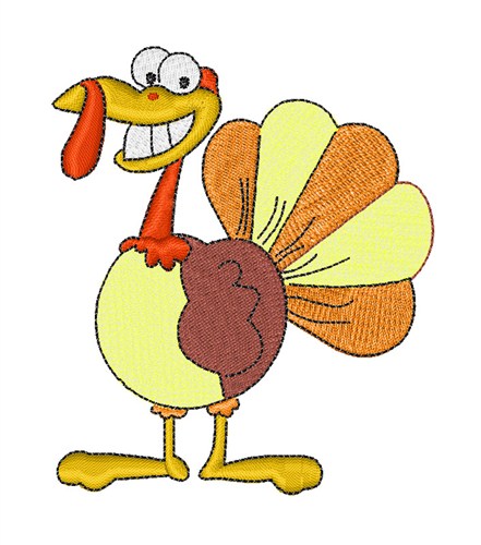 Thanksgiving Turkey Machine Embroidery Design