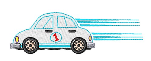 Race Car Machine Embroidery Design