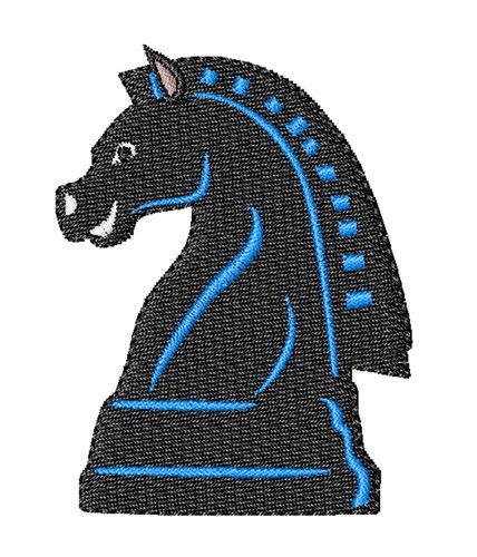 Chess Knight Machine Embroidery Design