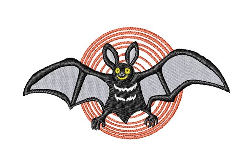 Bat Machine Embroidery Design