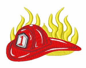 Picture of Firefighter Hat Machine Embroidery Design