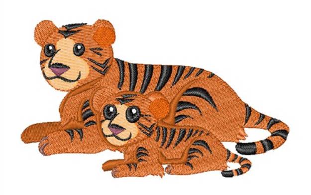 Picture of Tigers Machine Embroidery Design