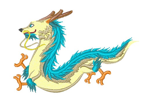 Asian Dragon Machine Embroidery Design